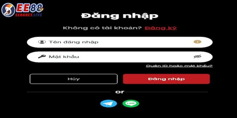 Hướng dẫn đăng nhập tài khoản thành viên EE88