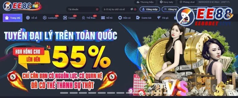 Người chơi hãy thực hiện đăng nhập tài khoản EE88 để bắt đầu rút tiền